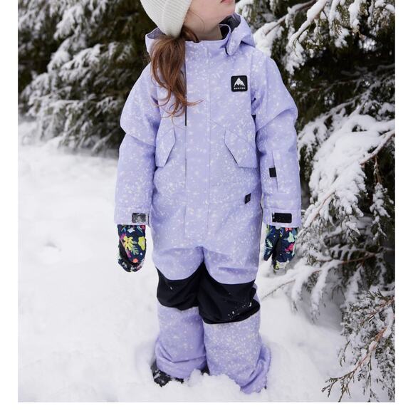 Burton Snowsuit Base Layer & Mitts Winter Ski Outfit Size 4T Stardust Lavender - Picture 16 of 16